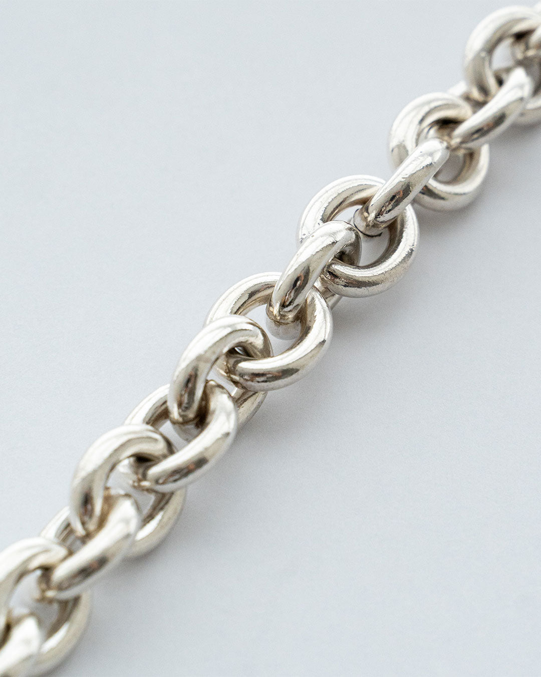 【VINTAGE】Danish Silver Heavy Chain Bracelet 『Hermann Siersbol』
