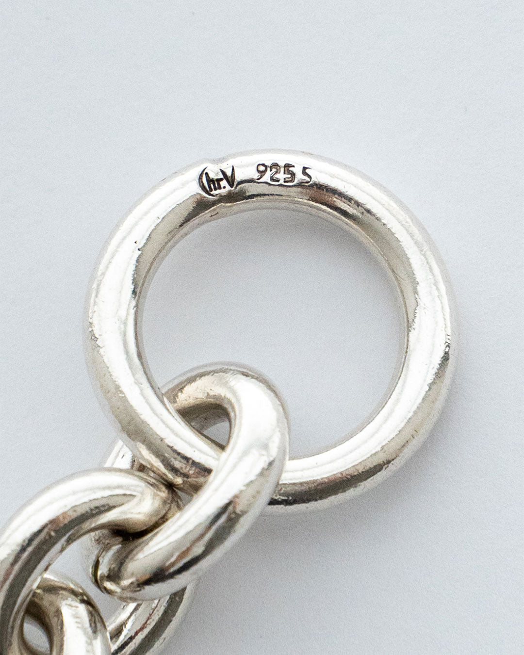 【VINTAGE】Danish Silver Heavy Chain Bracelet 『Hermann Siersbol』