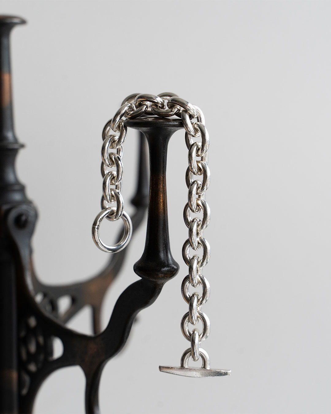 【VINTAGE】Danish Silver Heavy Chain Bracelet 『Hermann Siersbol』