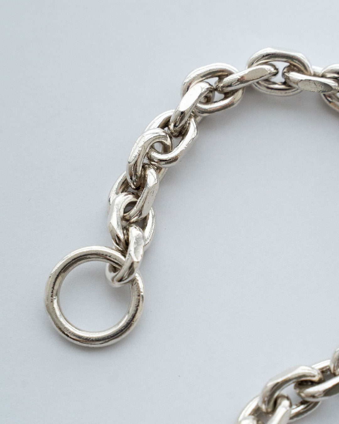 【VINTAGE】Danish Silver Heavy Chain Bracelet 『Johs Torlyk』