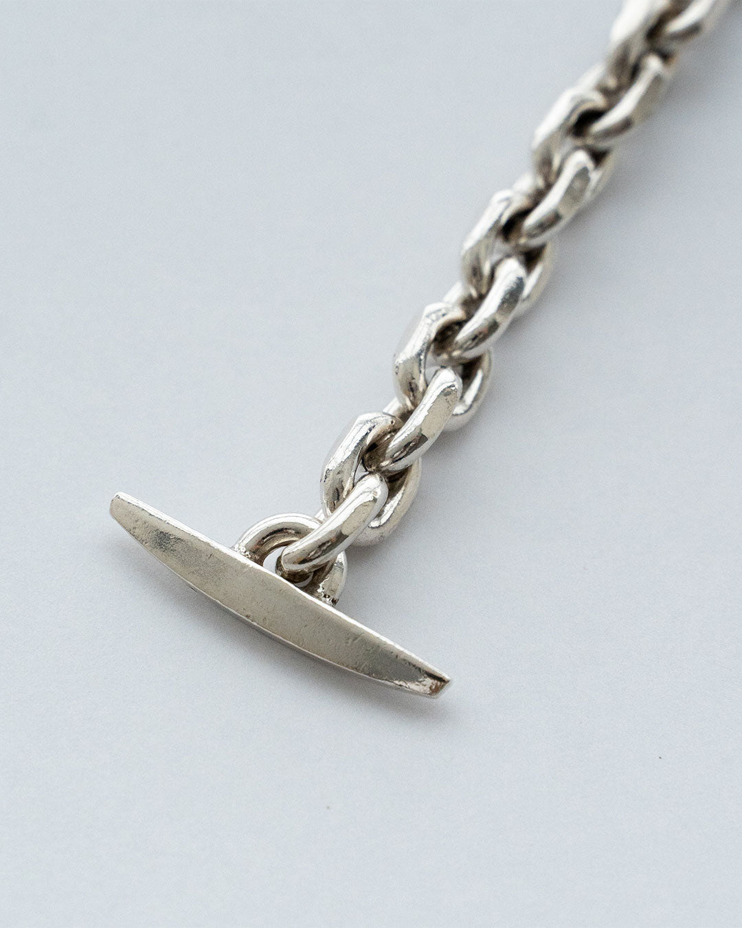【VINTAGE】Danish Silver Heavy Chain Bracelet 『Johs Torlyk』