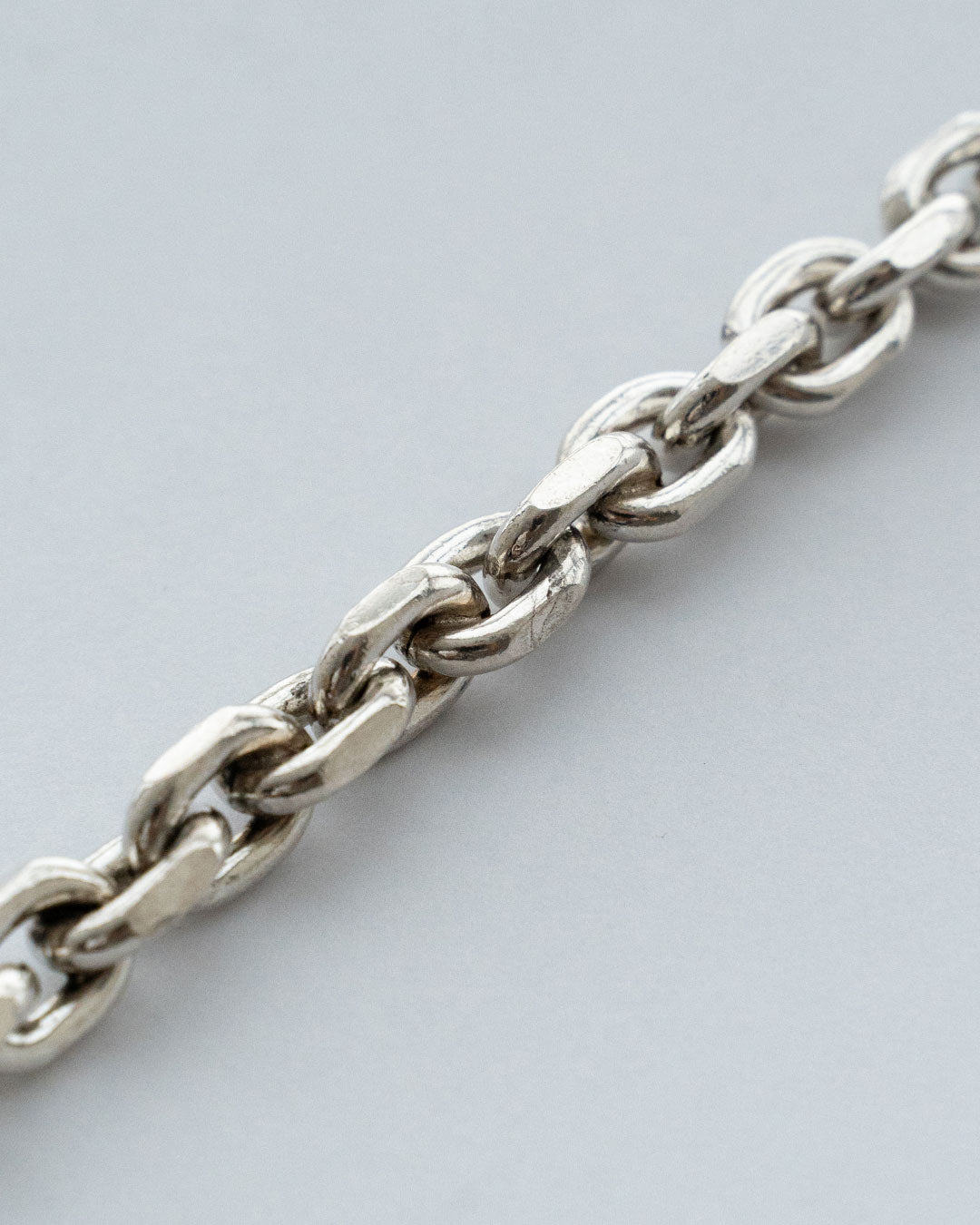 【VINTAGE】Danish Silver Heavy Chain Bracelet 『Johs Torlyk』