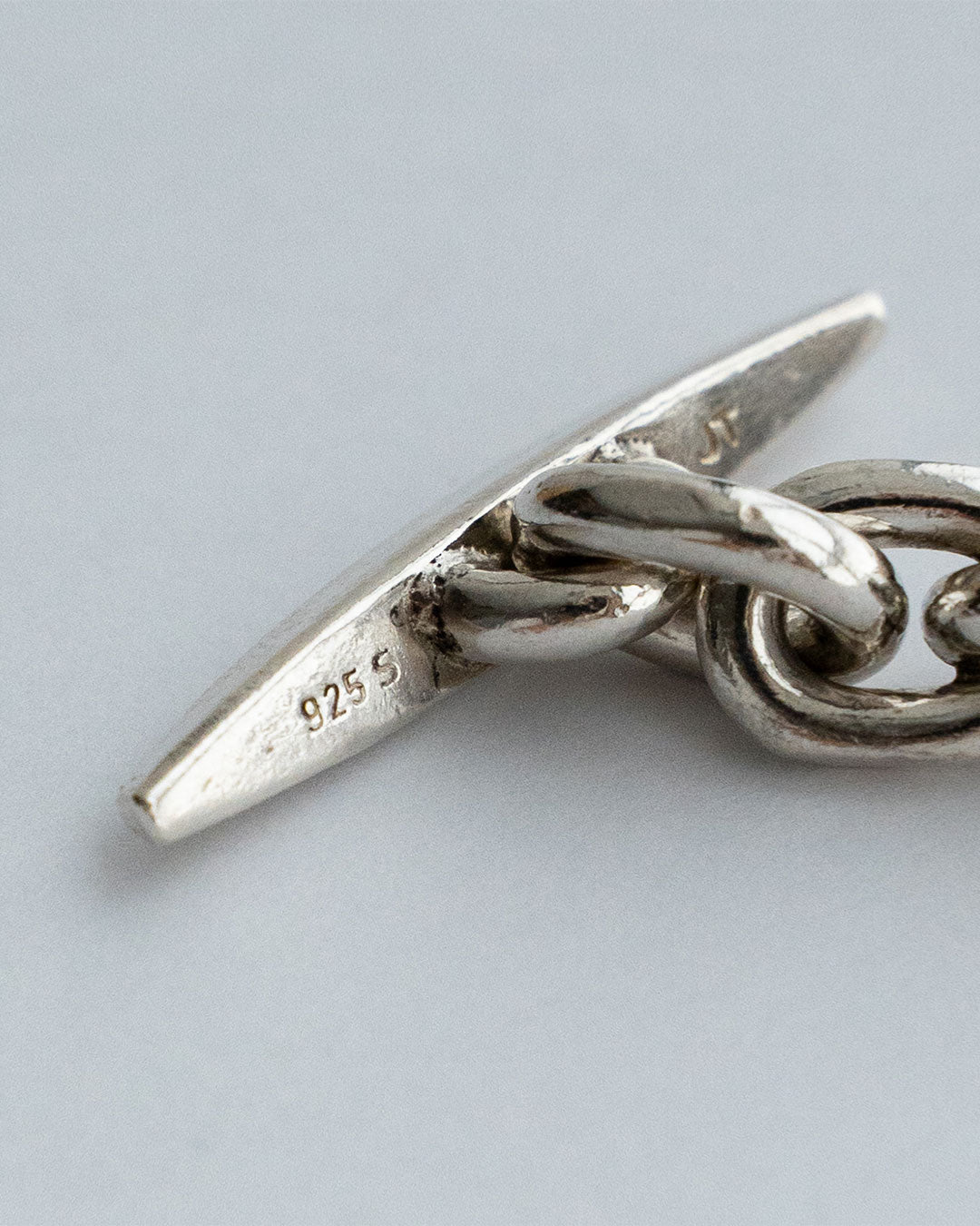【VINTAGE】Danish Silver Heavy Chain Bracelet 『Johs Torlyk』