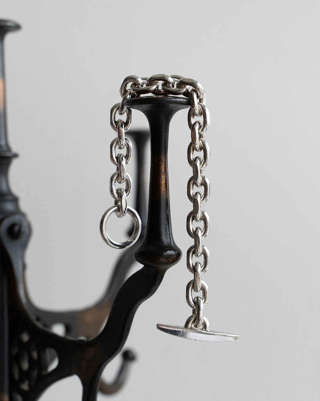 【VINTAGE】Danish Silver Heavy Chain Bracelet 『Johs Torlyk』