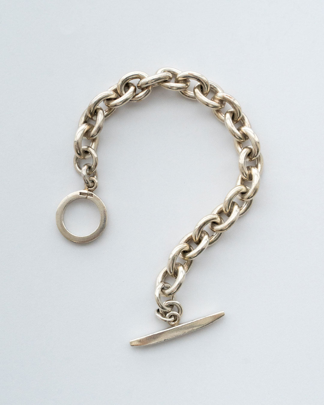 【VINTAGE】Danish Silver Heavy Chain Bracelet 『Aage Berridge Kaimer』