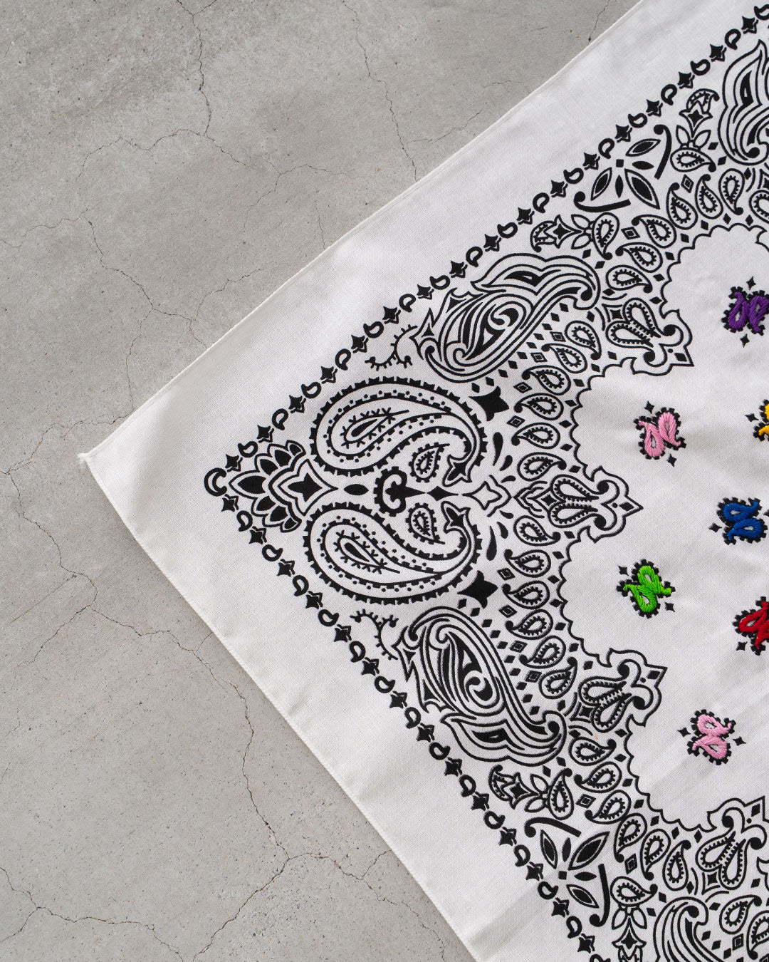 【Oaxaca】 Hand Embroidered Bandana 『made in USA』