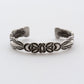 【Indian Jewelry】Navajo『RAY ADAKAI』Double Stamp Bangle ①