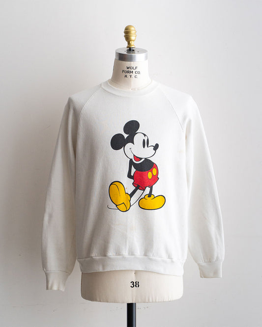 【VINTAGE】80s Official Micky Sweat 『Disney Designs』 Made in USA ①