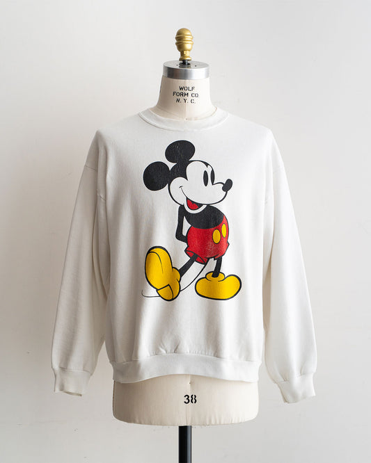 【VINTAGE】80s Official Micky Sweat 『Disney Designs』 Made in USA ③