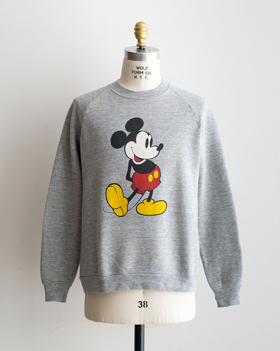 【VINTAGE】80s Official Micky Sweat 『Disney Designs』 Made in USA ⑤