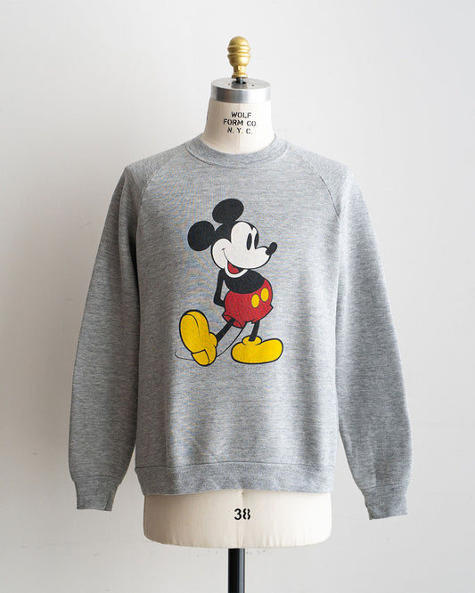 【VINTAGE】80s Official Micky Sweat 『Disney Designs』 Made in USA ⑤