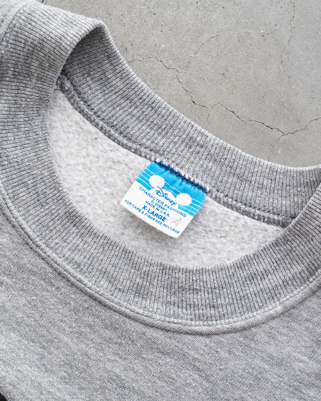 【VINTAGE】80s Official Micky Sweat 『Disney Designs』 Made in USA ⑤