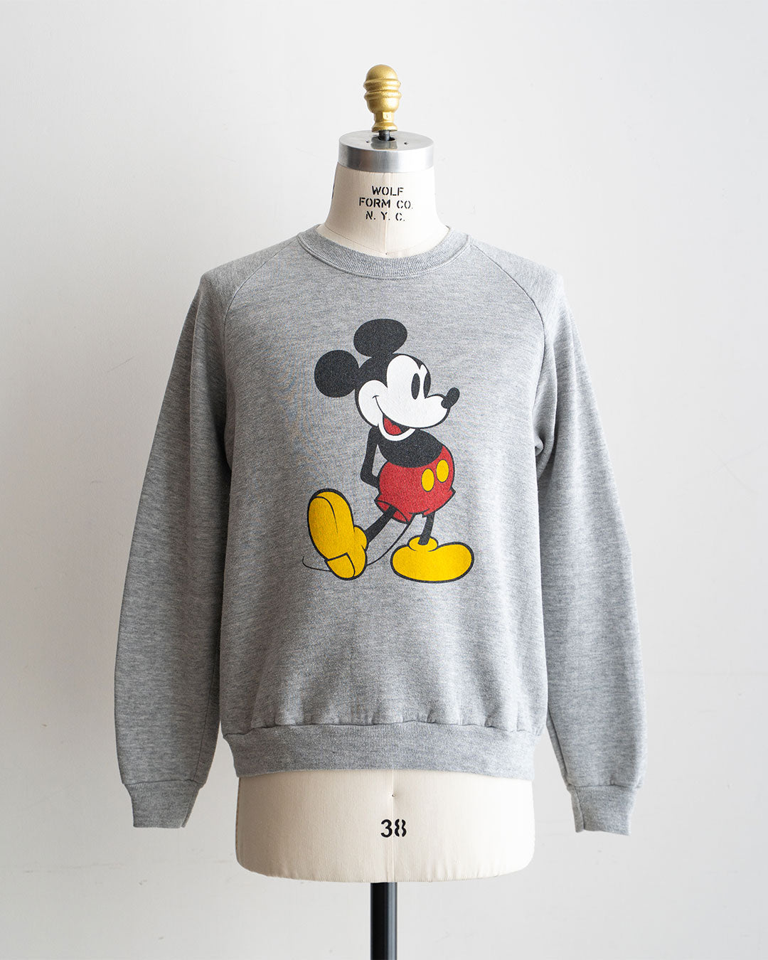 【VINTAGE】80s Official Micky Sweat 『Disney Designs』 Made in USA ⑥