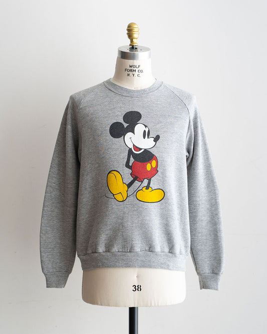 【VINTAGE】80s Official Micky Sweat 『Disney Designs』 Made in USA ⑥