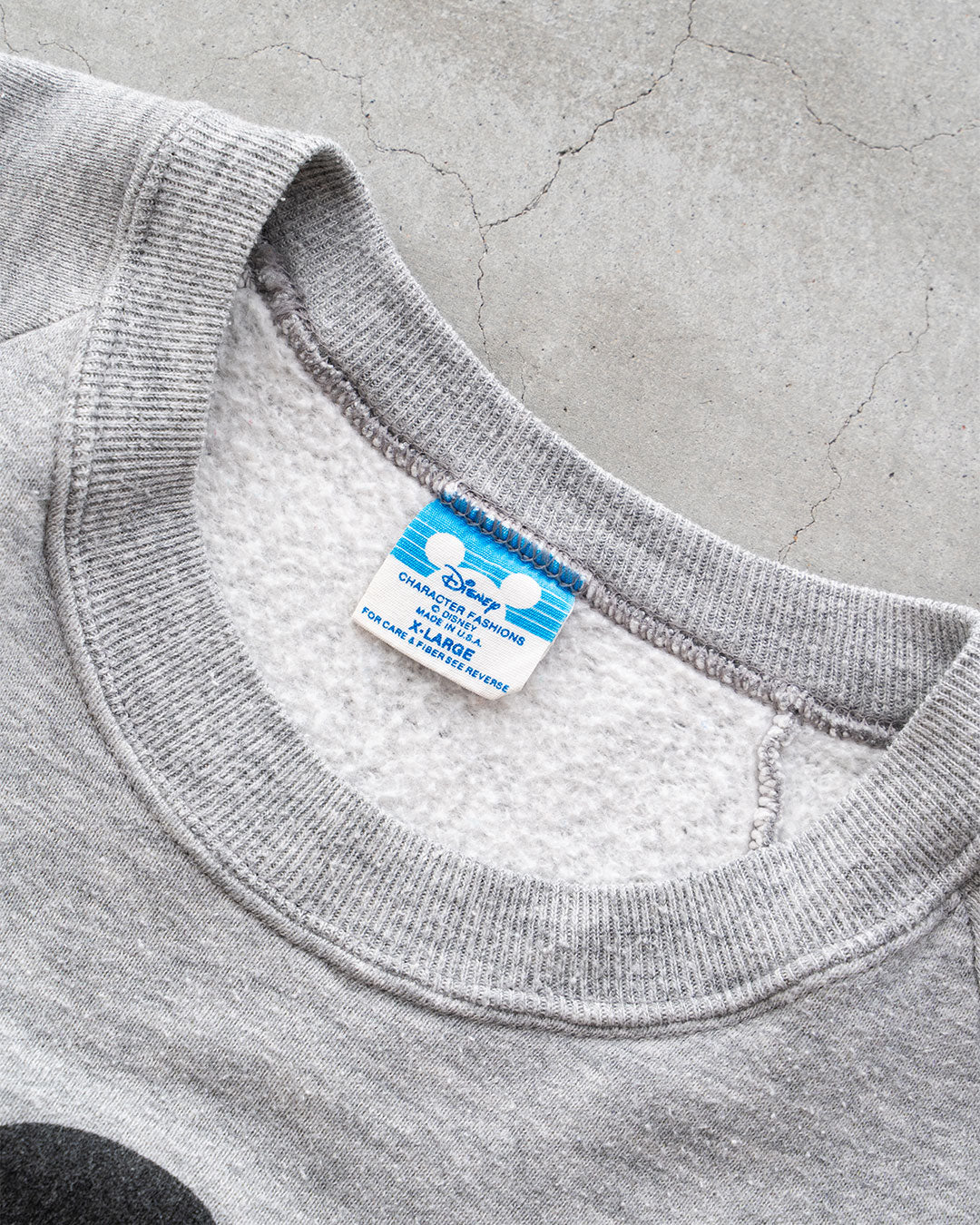 【VINTAGE】80s Official Micky Sweat 『Disney Designs』 Made in USA ⑥