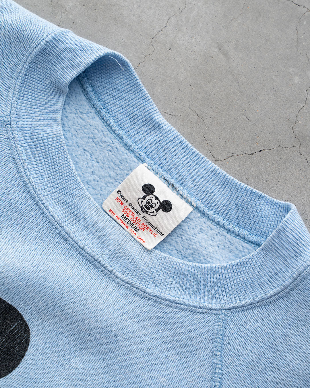 【VINTAGE】70-80s Official Micky Sweat 『Disney Designs』 Made in USA ⑧