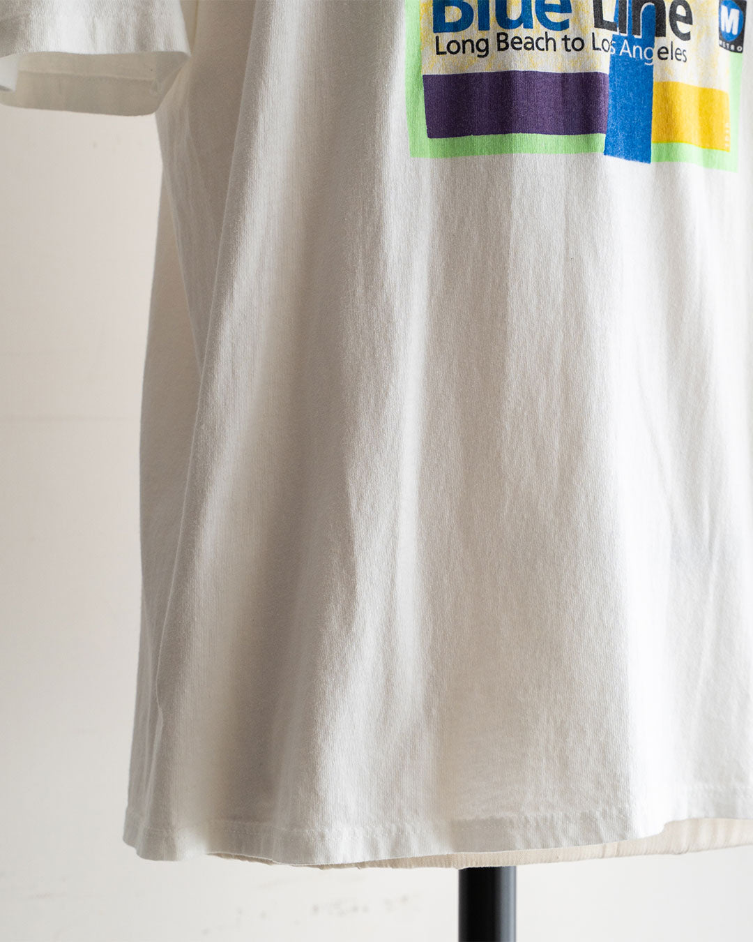 【VINTAGE】90s 『Metro Blue Line』 Printed T-Shirt 『Made in U.S.A』