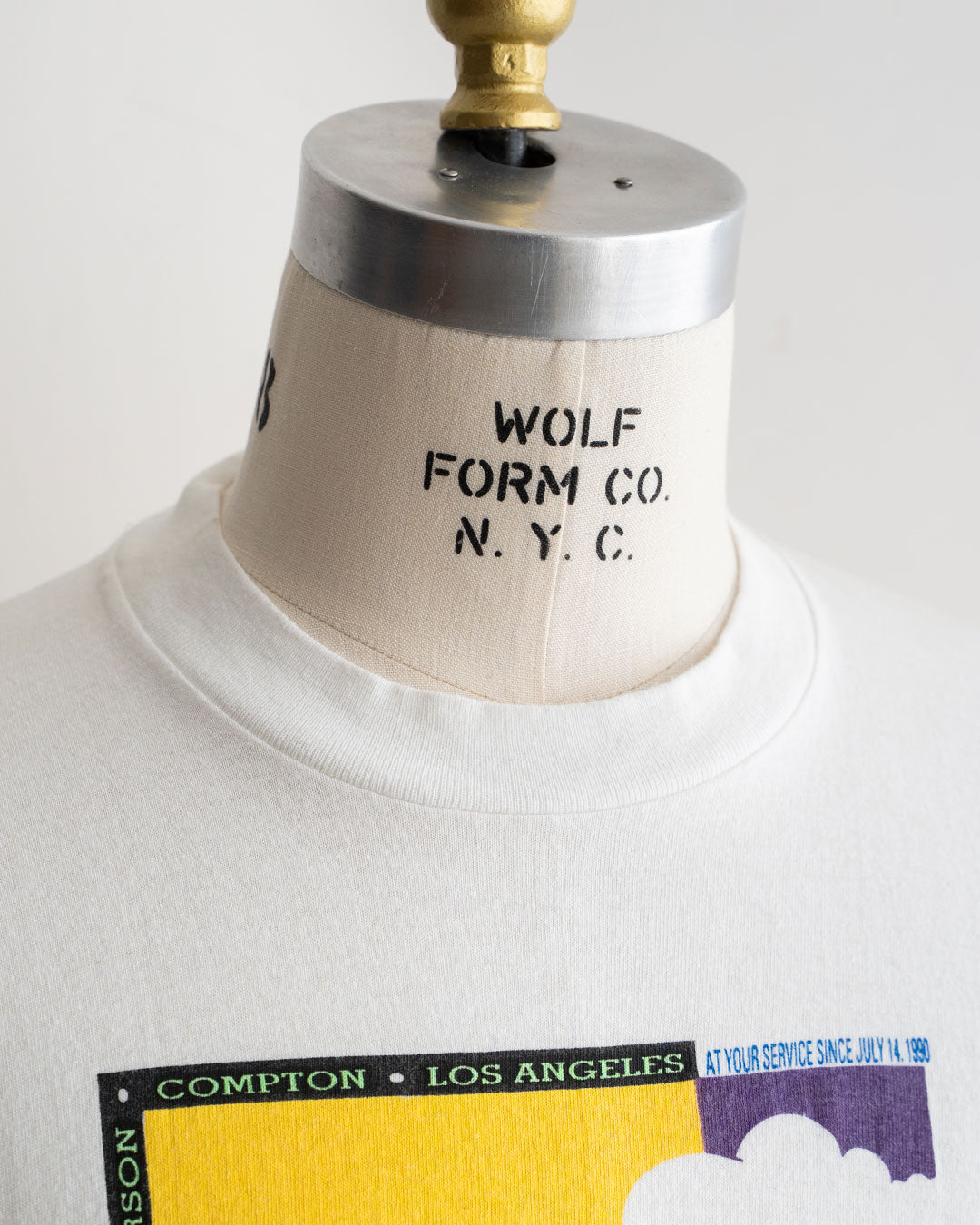 【VINTAGE】90s 『Metro Blue Line』 Printed T-Shirt 『Made in U.S.A』
