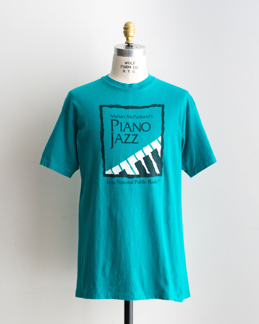 【VINTAGE】80-90s 『Marian McPartland's PIANO JAZZ』 Printed T-Shirt 『Made in U.S.A』
