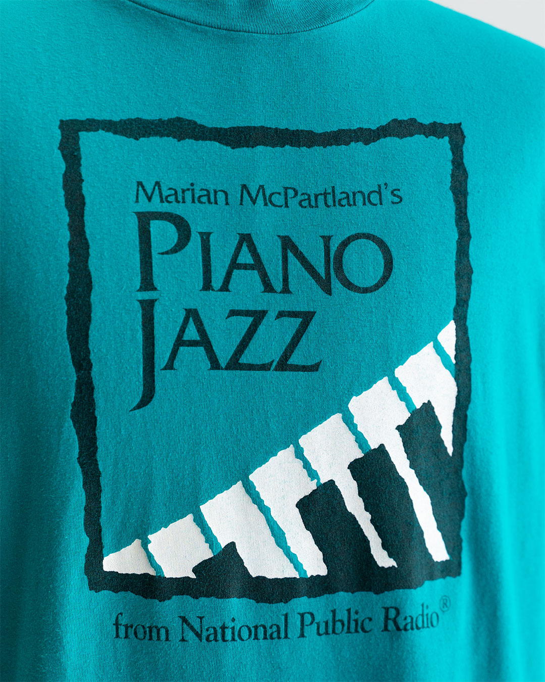 【VINTAGE】80-90s 『Marian McPartland's PIANO JAZZ』 Printed T-Shirt 『Made in U.S.A』
