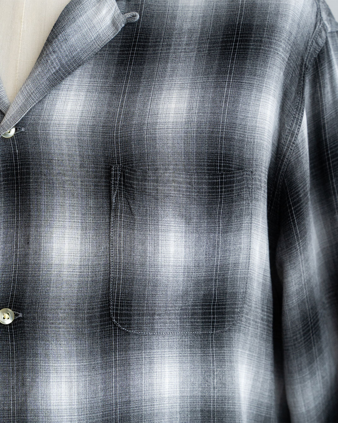 【TOWNCRAFT】 60s Ombre Loop Collar Shirt