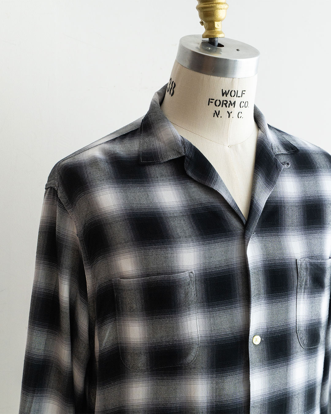 【TOWNCRAFT】 60s Ombre Loop Collar Shirt