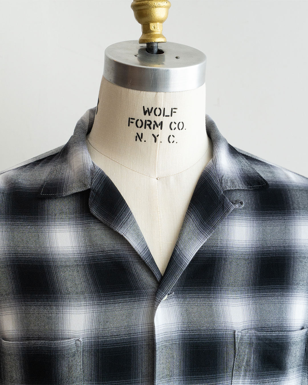 【TOWNCRAFT】 60s Ombre Loop Collar Shirt