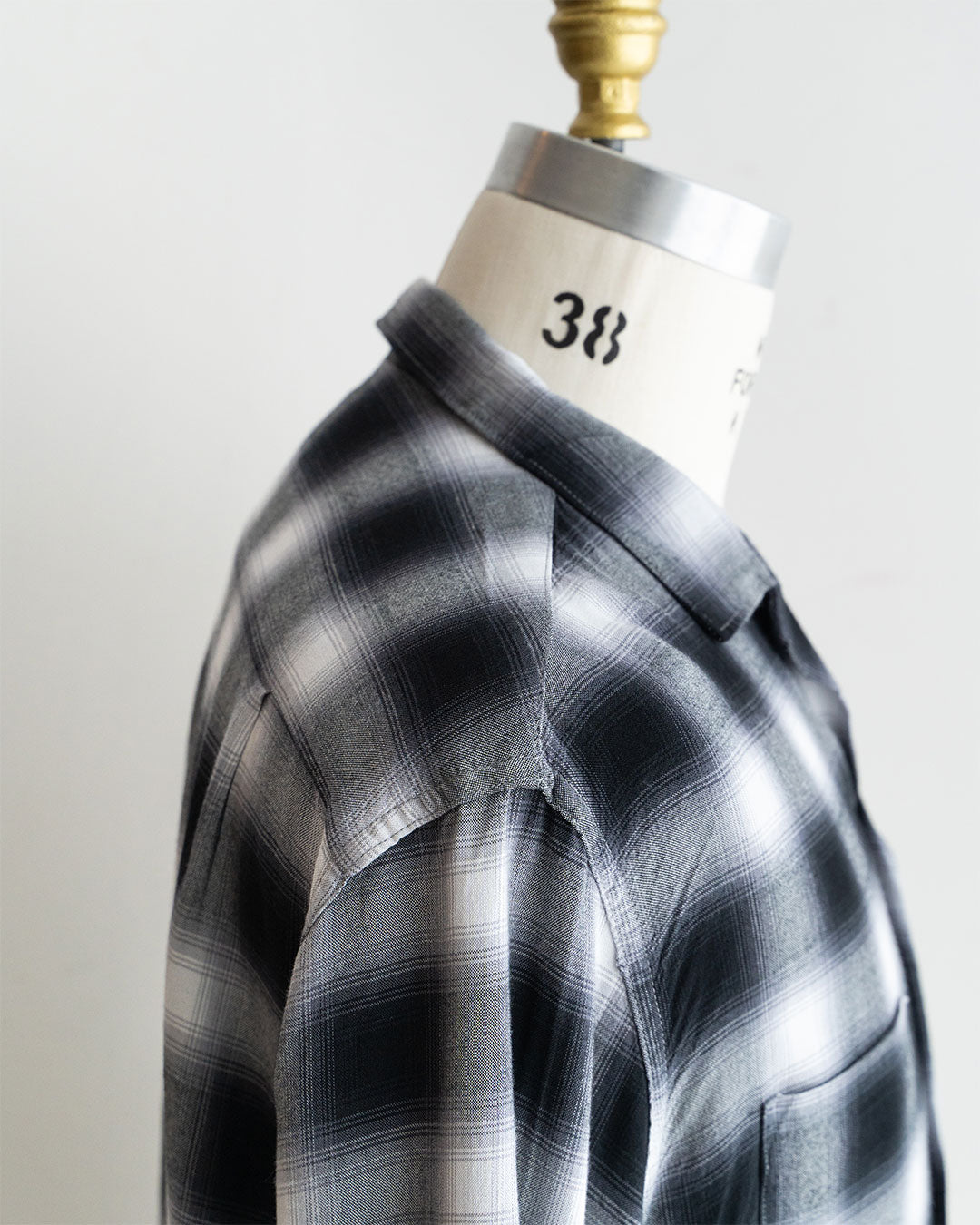 【TOWNCRAFT】 60s Ombre Loop Collar Shirt