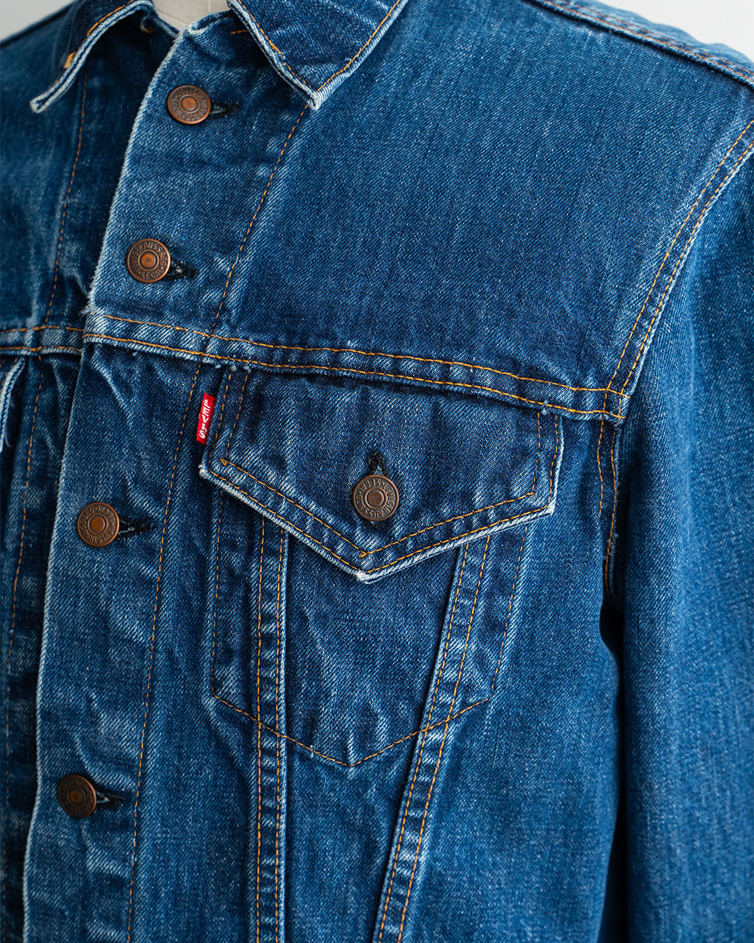 【VINTAGE】60-70s Levis 70505 Denim Jacket 『Big E』 Big Size & Good Condition ①