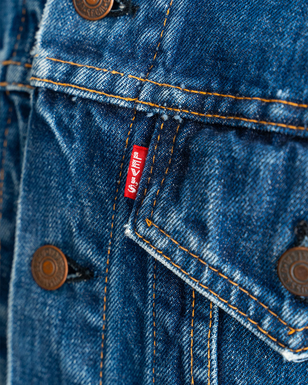 【VINTAGE】60-70s Levis 70505 Denim Jacket 『Big E』 Big Size & Good Condition ①