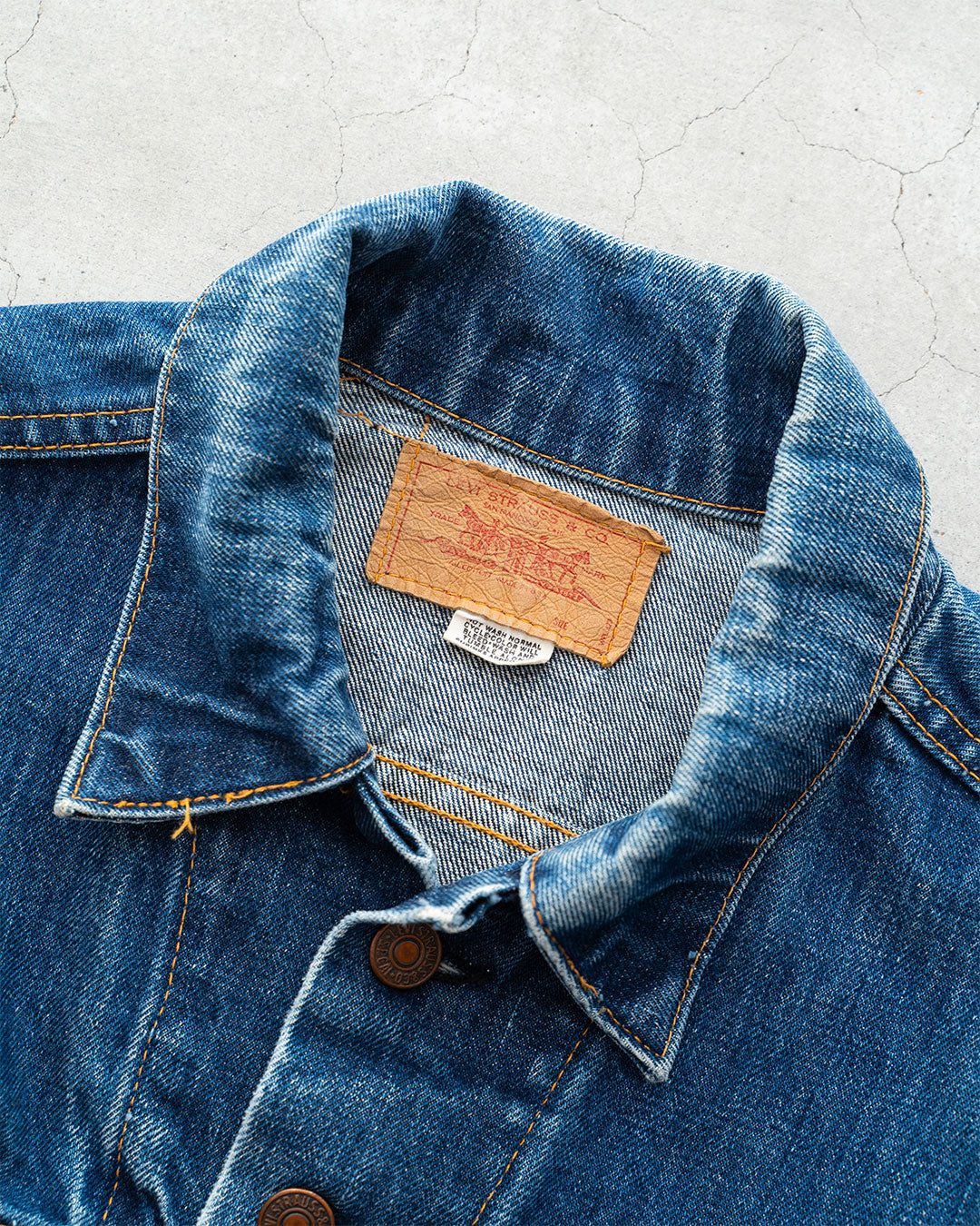 【VINTAGE】60-70s Levis 70505 Denim Jacket 『Big E』 Big Size & Good Condition ①