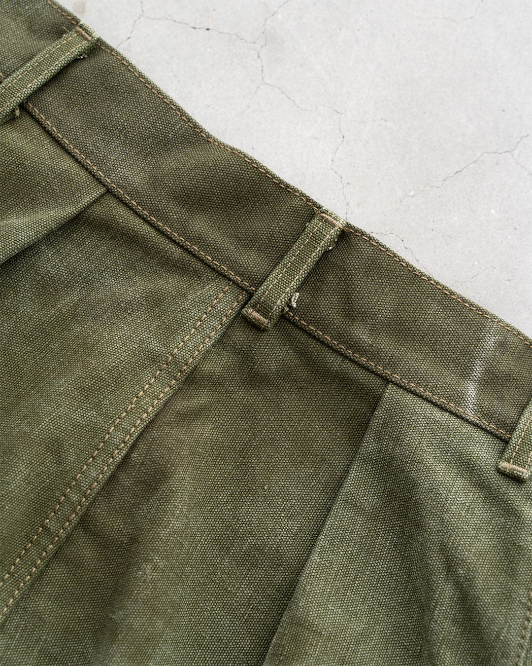 【HEXICO】Side Cargo Shorts 『US Military 40-70s Duffel Bag Cotton With 13 Stars Button』①
