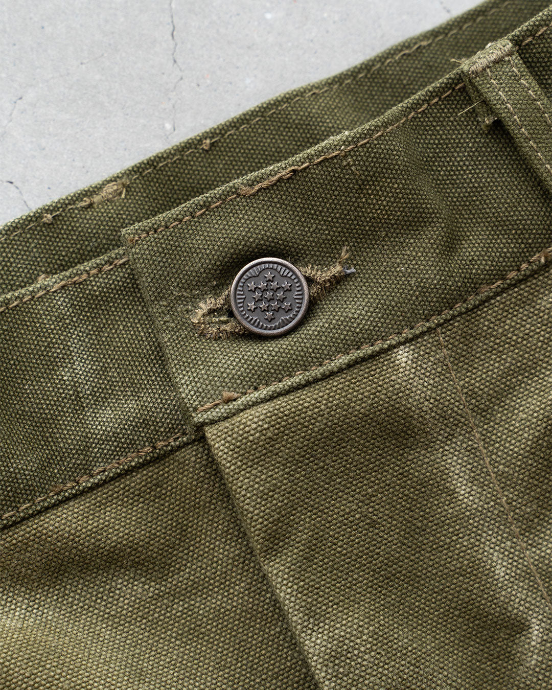 【HEXICO】Side Cargo Shorts 『US Military 40-70s Duffel Bag Cotton With 13 Stars Button』②