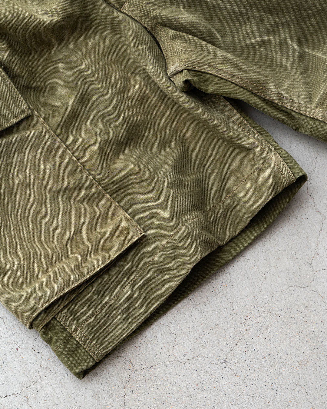 【HEXICO】Side Cargo Shorts 『US Military 40-70s Duffel Bag Cotton With 13 Stars Button』②