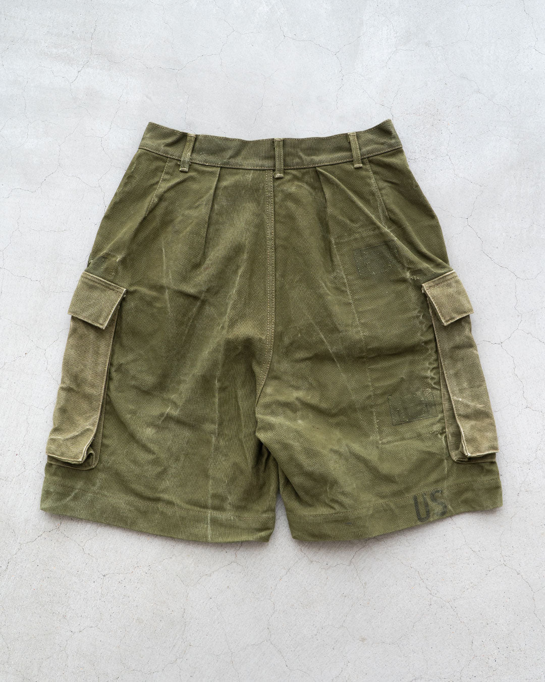 【HEXICO】Side Cargo Shorts 『US Military 40-70s Duffel Bag Cotton With 13 Stars Button』②