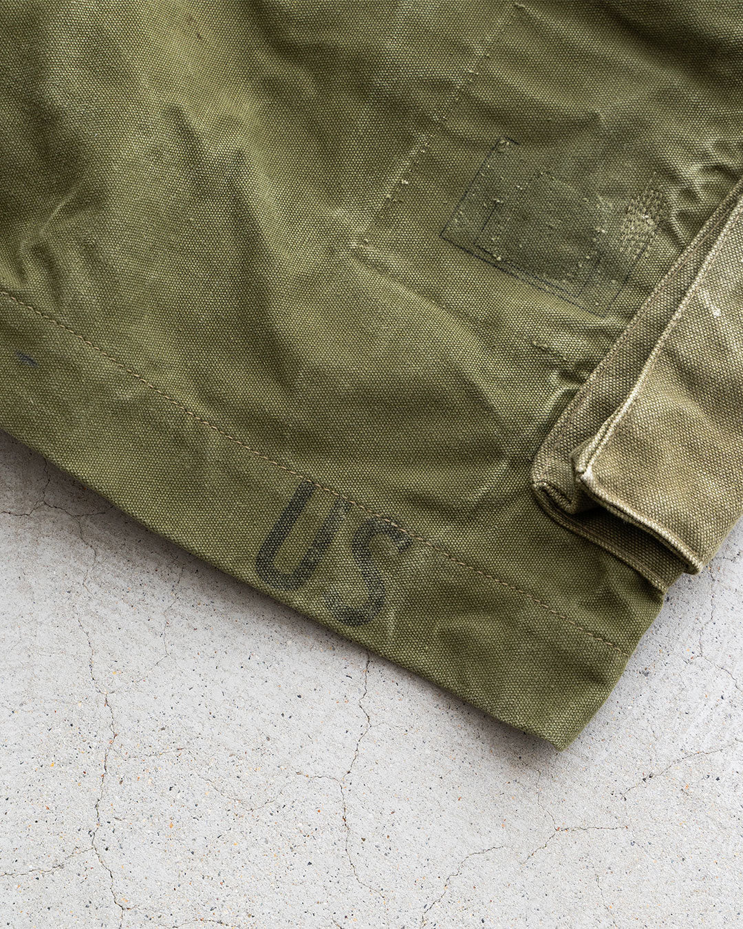 【HEXICO】Side Cargo Shorts 『US Military 40-70s Duffel Bag Cotton With 13 Stars Button』②