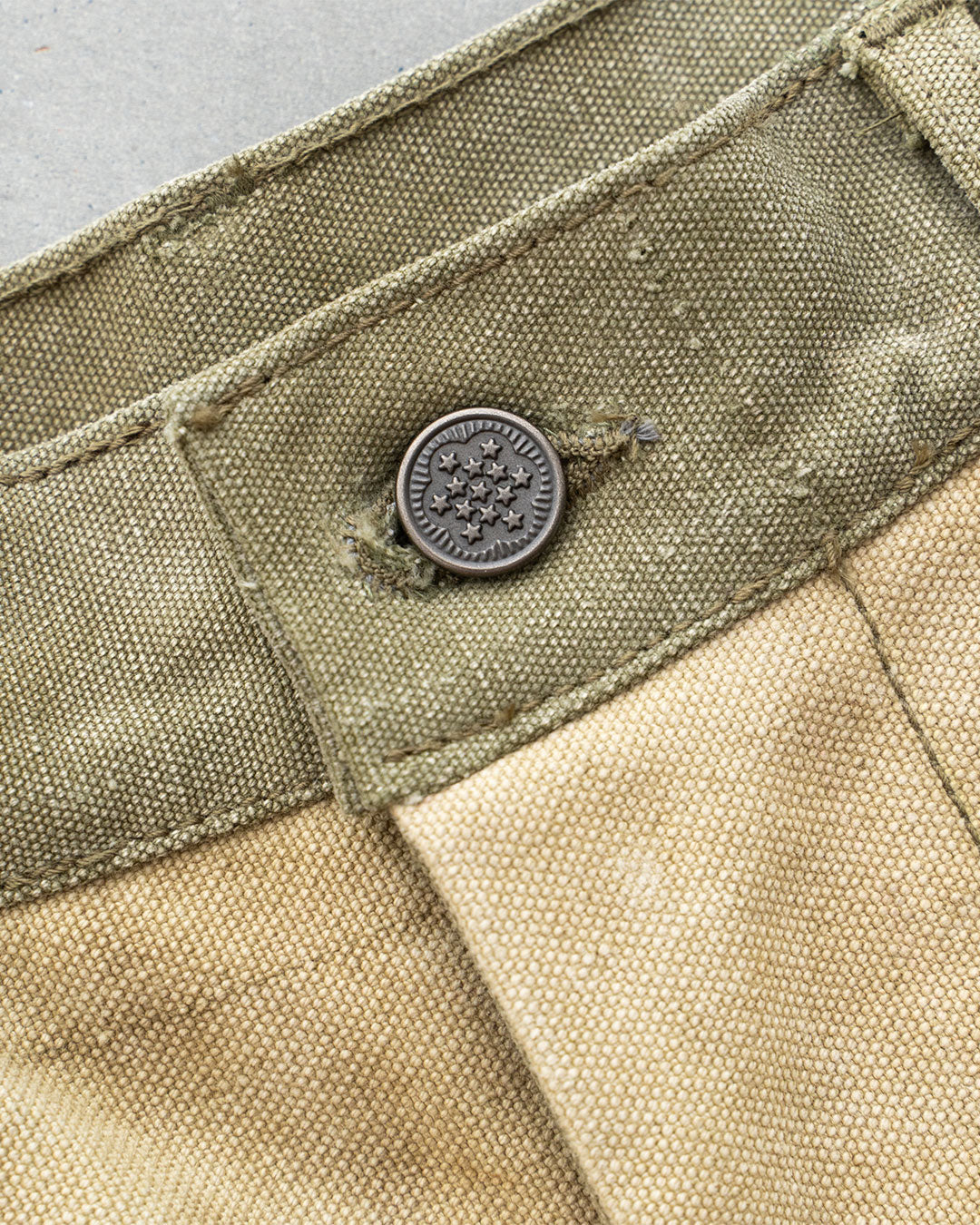 【HEXICO】Side Cargo Shorts 『US Military 40-70s Duffel Bag Cotton With 13 Stars Button』③