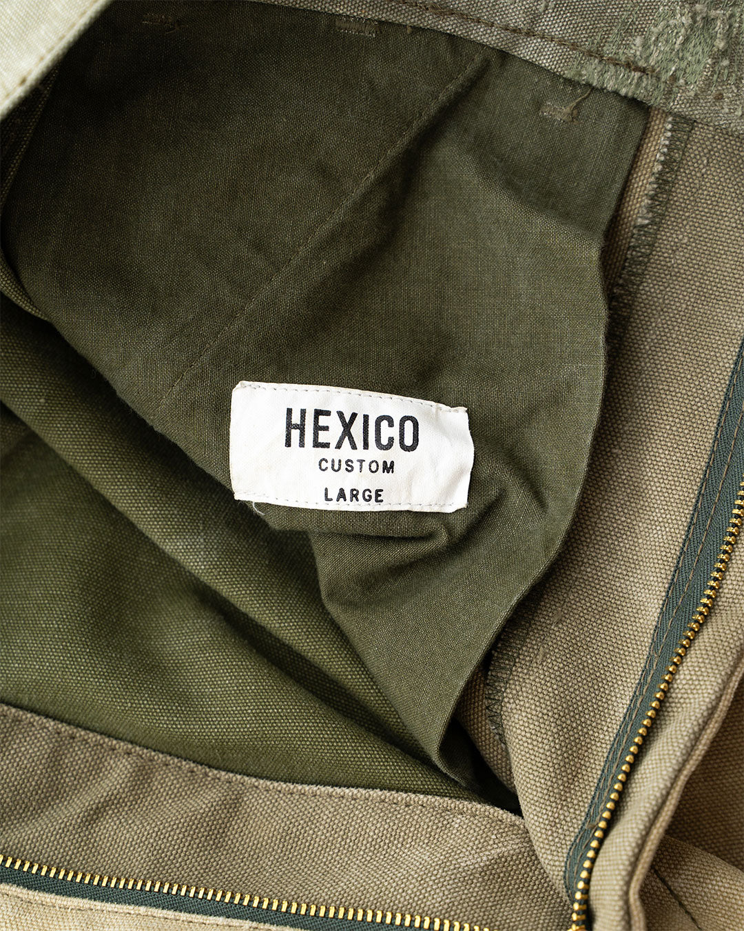【HEXICO】Side Cargo Shorts 『US Military 40-70s Duffel Bag Cotton With 13 Stars Button』③