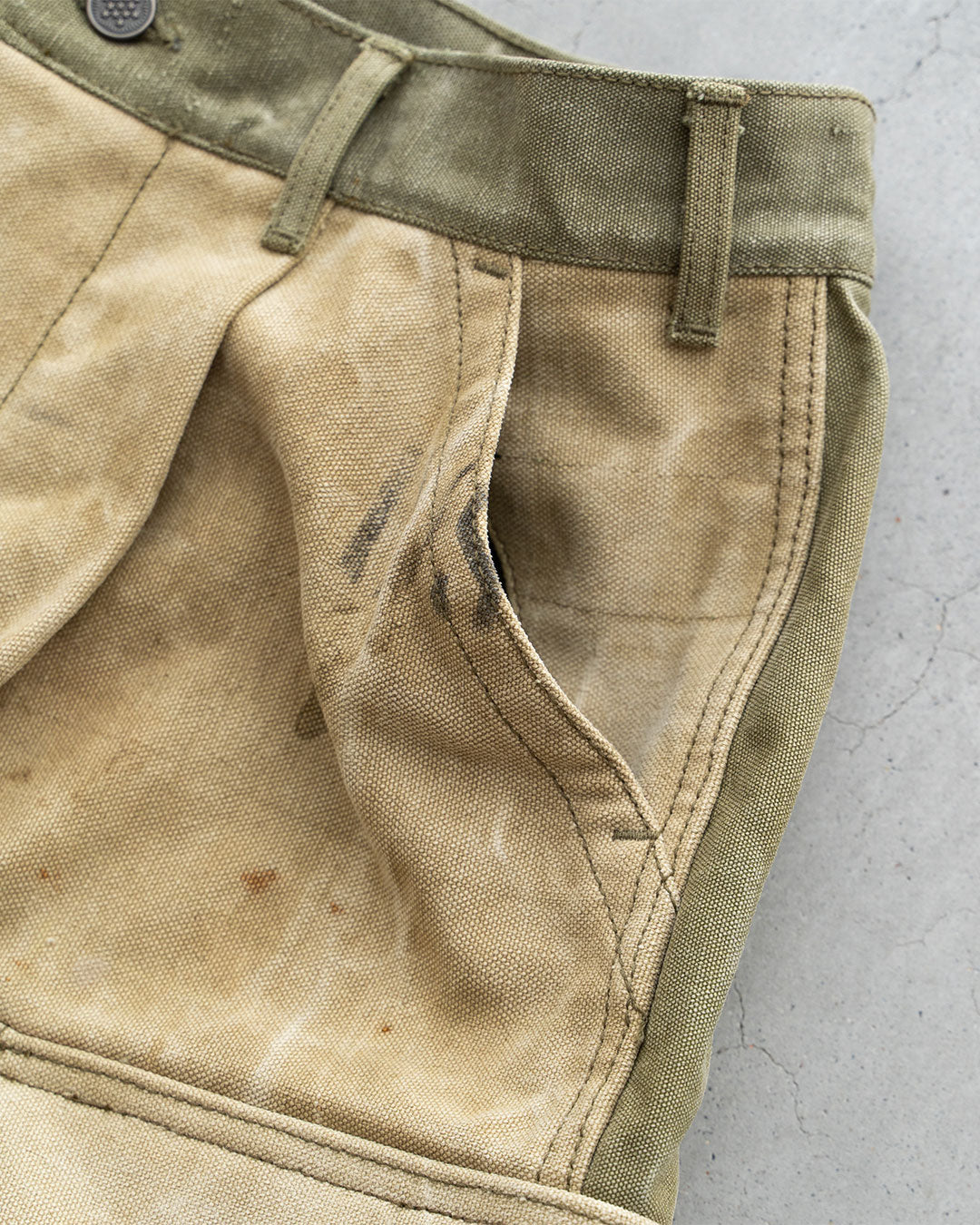 【HEXICO】Side Cargo Shorts 『US Military 40-70s Duffel Bag Cotton With 13 Stars Button』③
