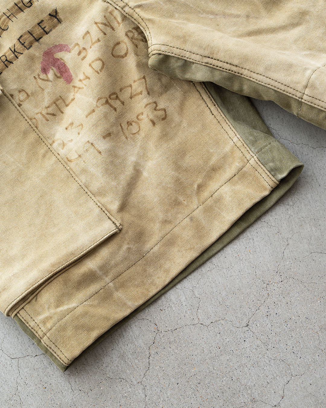 【HEXICO】Side Cargo Shorts 『US Military 40-70s Duffel Bag Cotton With 13 Stars Button』③