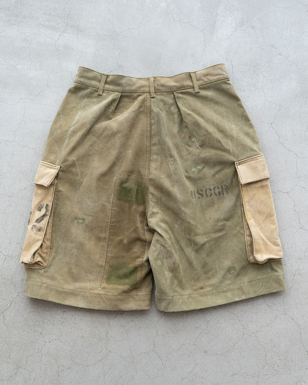 【HEXICO】Side Cargo Shorts 『US Military 40-70s Duffel Bag Cotton With 13 Stars Button』③