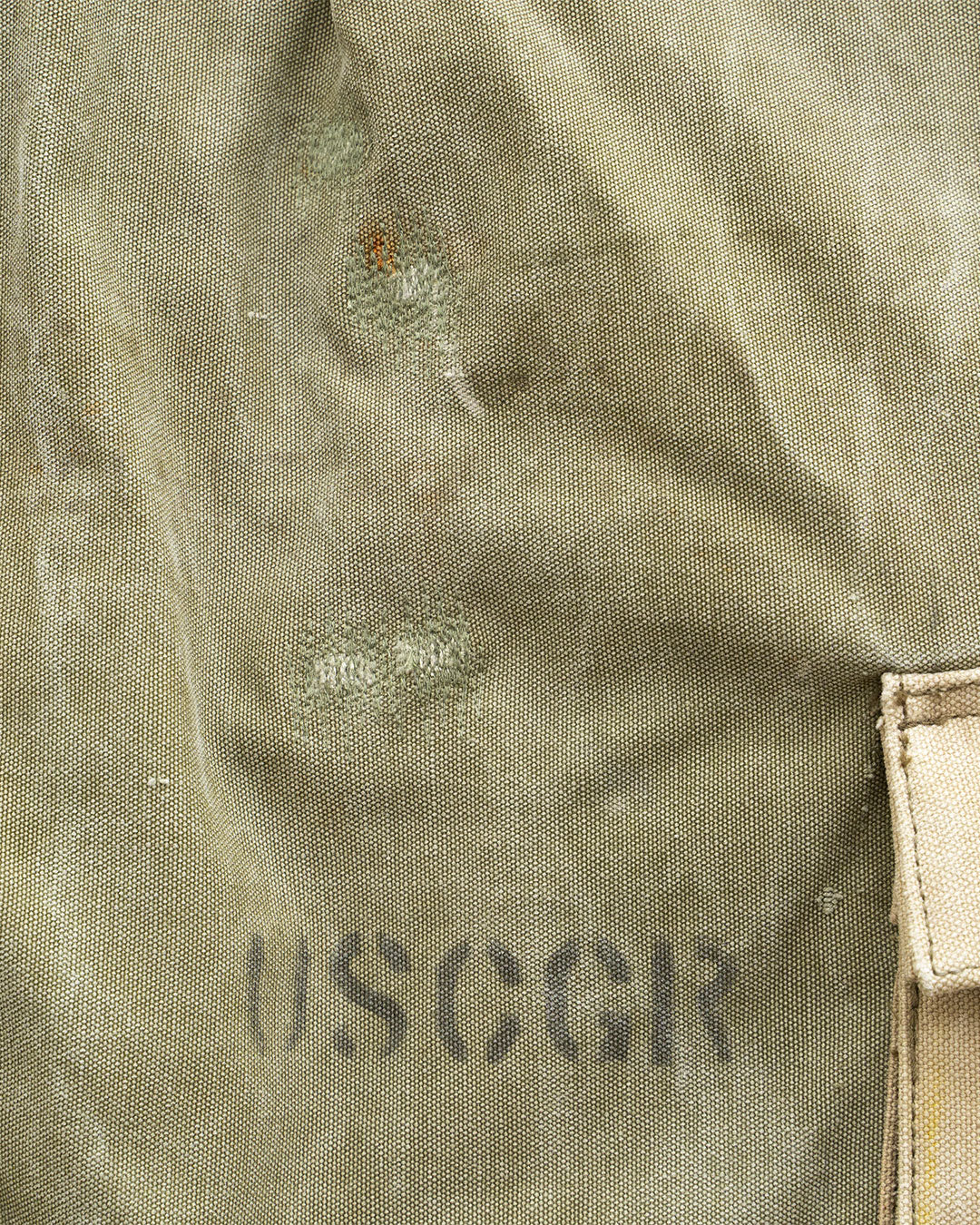 【HEXICO】Side Cargo Shorts 『US Military 40-70s Duffel Bag Cotton With 13 Stars Button』③