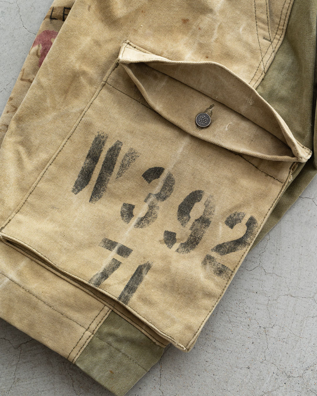 【HEXICO】Side Cargo Shorts 『US Military 40-70s Duffel Bag Cotton With 13 Stars Button』③