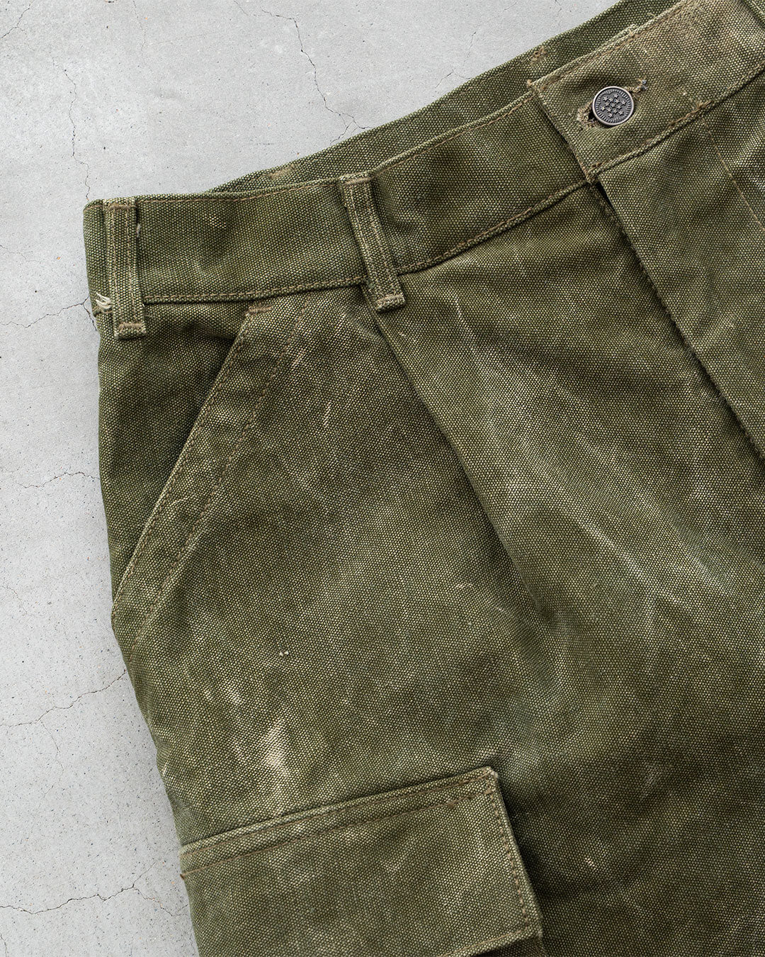 【HEXICO】Side Cargo Shorts 『US Military 40-70s Duffel Bag Cotton With 13 Stars Button』④