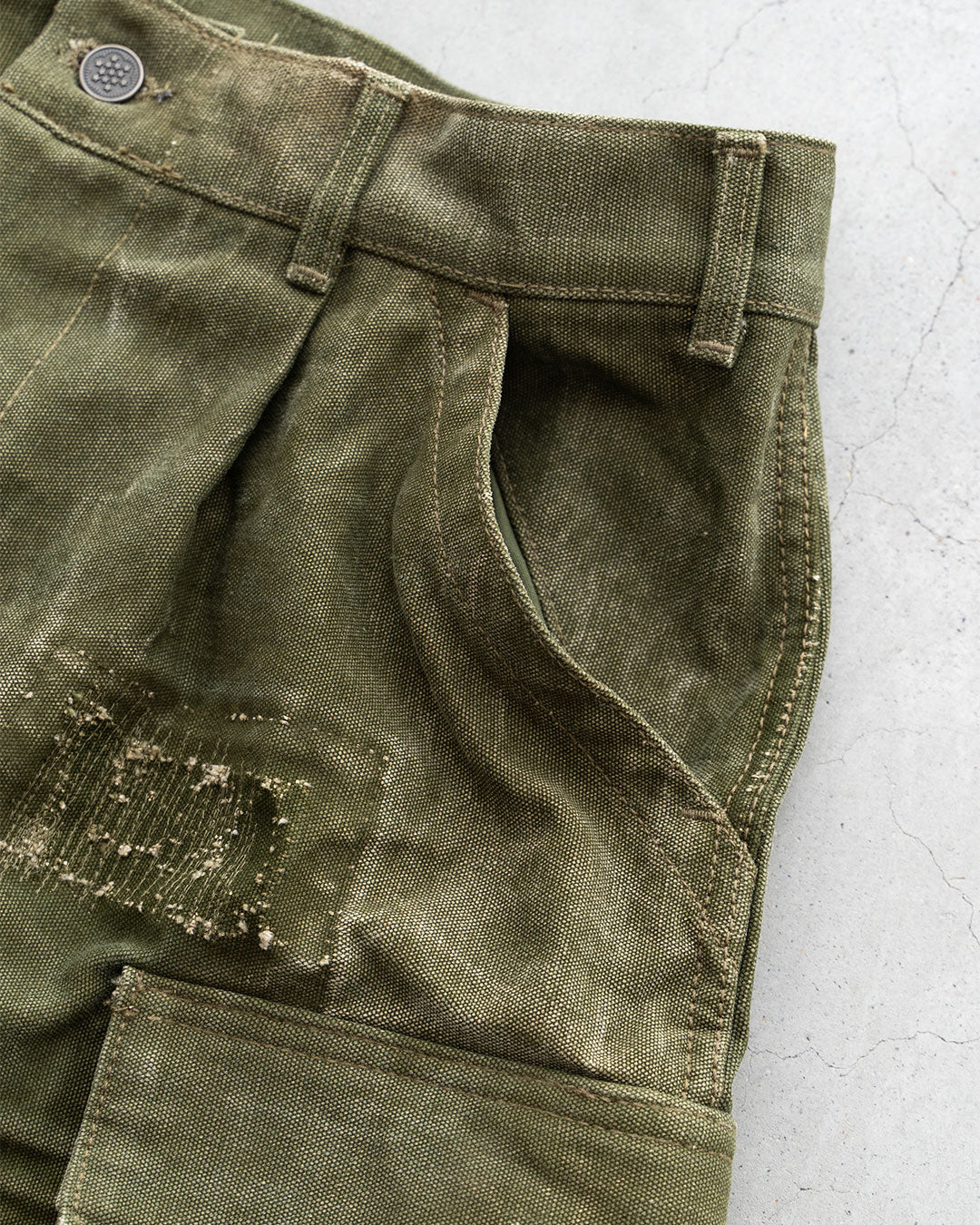 【HEXICO】Side Cargo Shorts 『US Military 40-70s Duffel Bag Cotton With 13 Stars Button』④