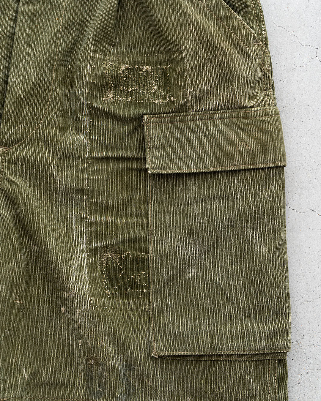 【HEXICO】Side Cargo Shorts 『US Military 40-70s Duffel Bag Cotton With 13 Stars Button』④