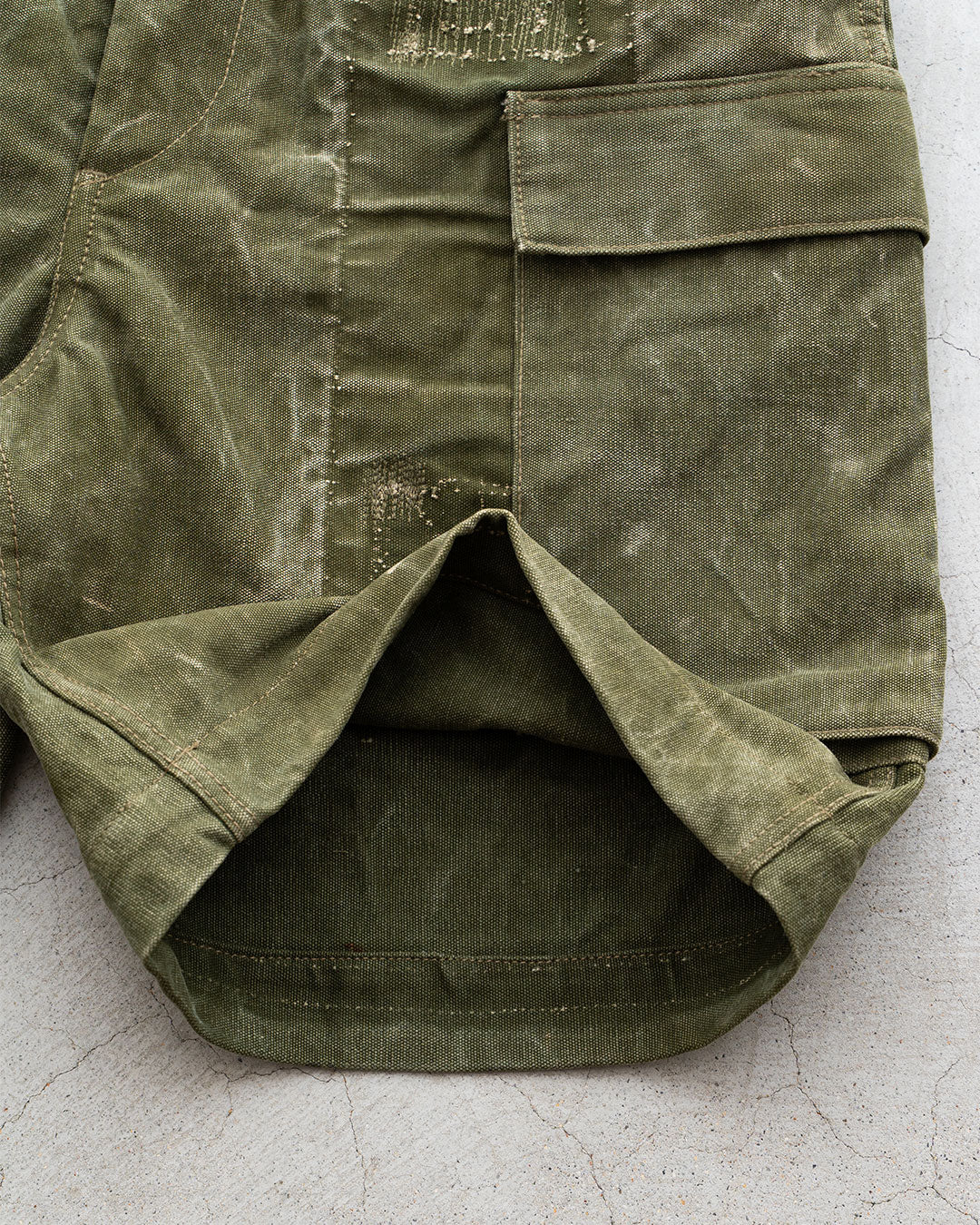 【HEXICO】Side Cargo Shorts 『US Military 40-70s Duffel Bag Cotton With 13 Stars Button』④