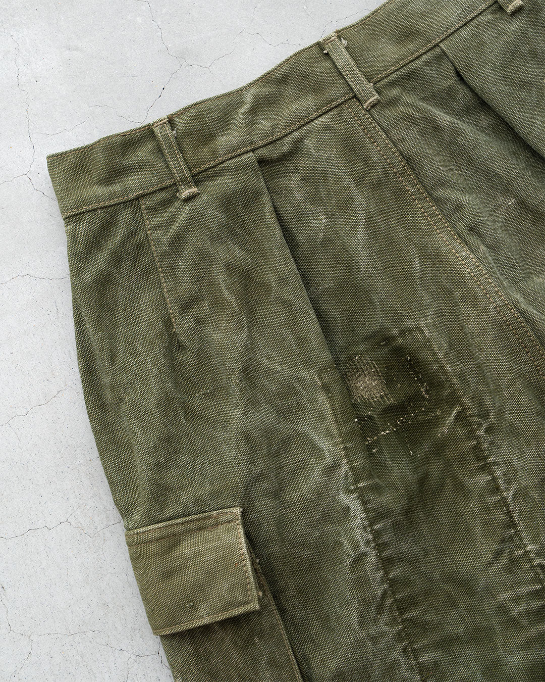 【HEXICO】Side Cargo Shorts 『US Military 40-70s Duffel Bag Cotton With 13 Stars Button』④