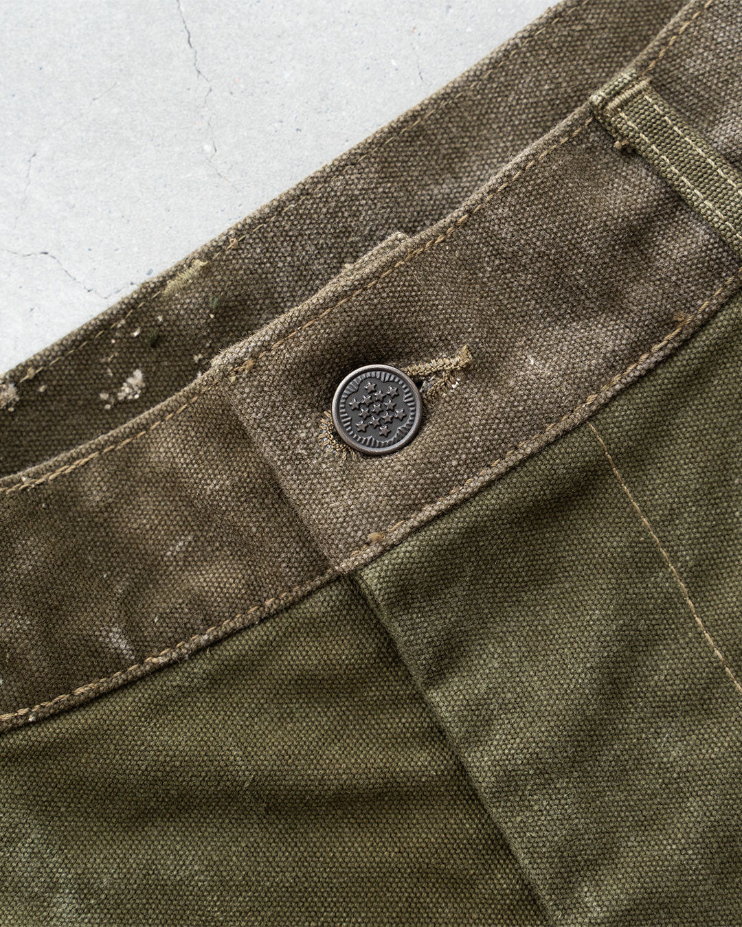 【HEXICO】Side Cargo Shorts 『US Military 40-70s Duffel Bag Cotton With 13 Stars Button』⑤