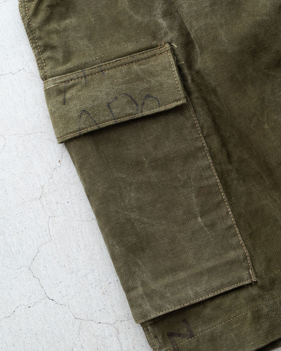 【HEXICO】Side Cargo Shorts 『US Military 40-70s Duffel Bag Cotton With 13 Stars Button』⑤